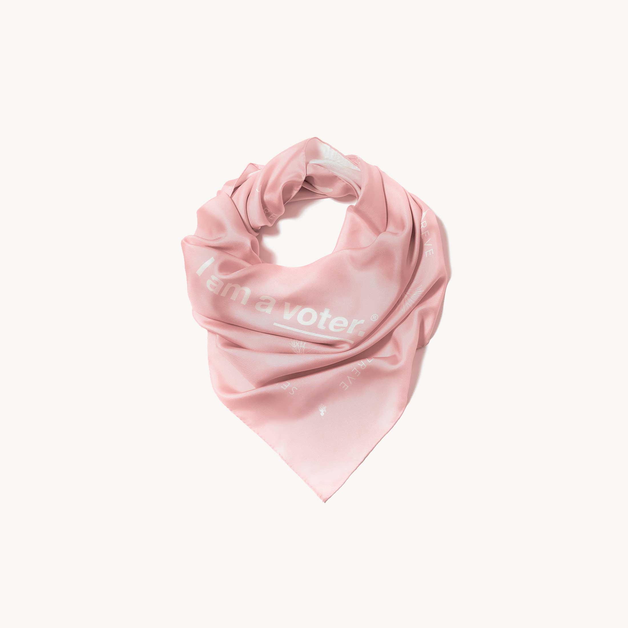Voter Scarf Ballot Pink Styled