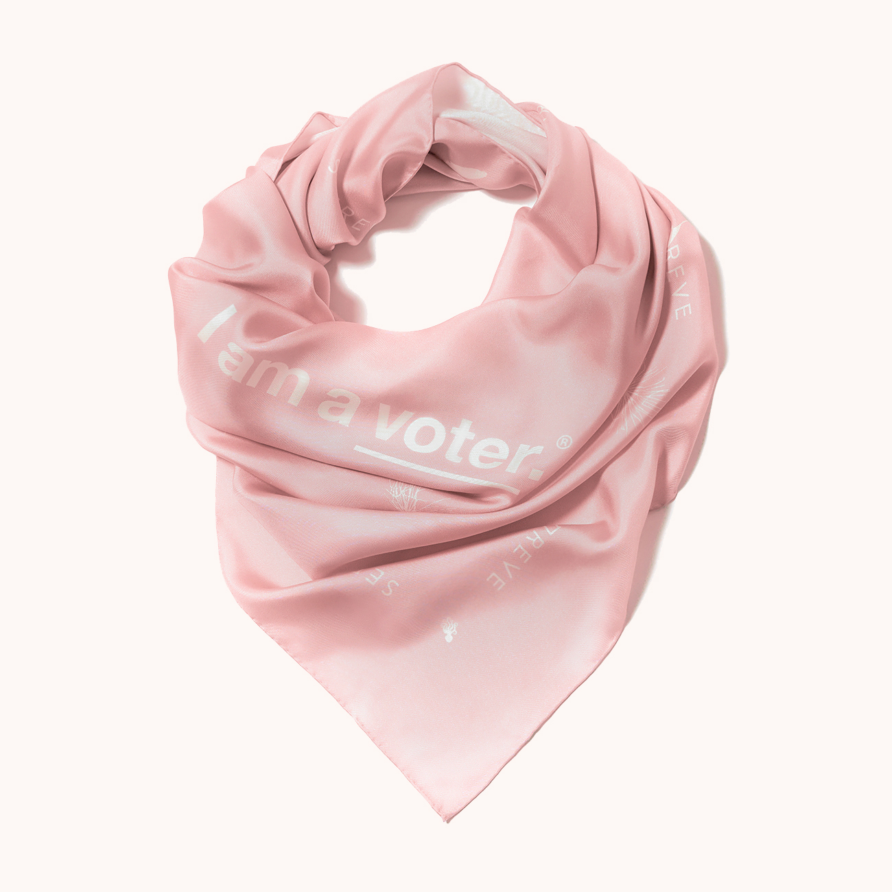 Voter Scarf Ballot Pink Styled Close-up
