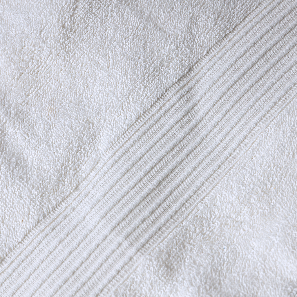Silver Terry Washcloths-White