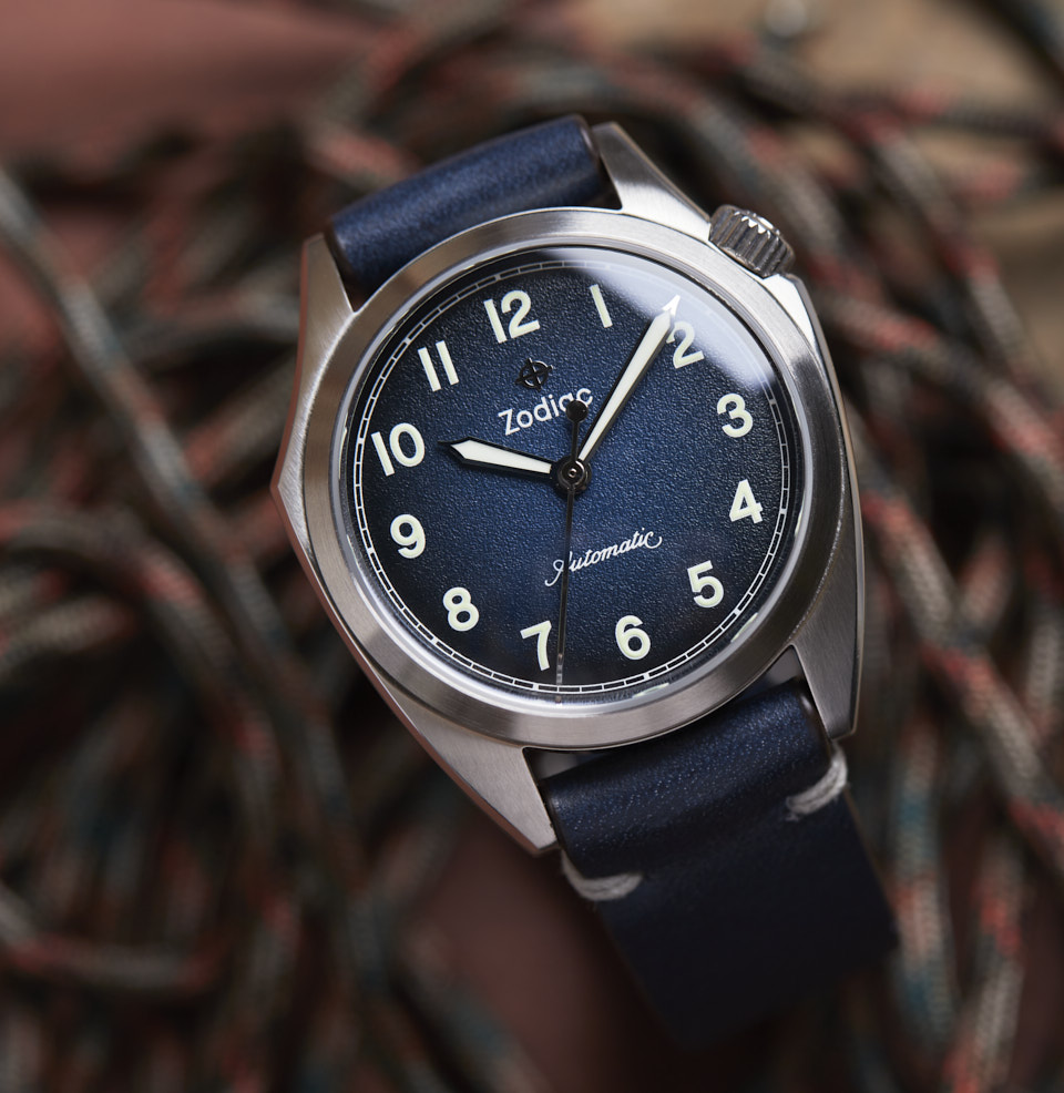 Olympos Military Worn & Wound Edition Blue Gradient Dial