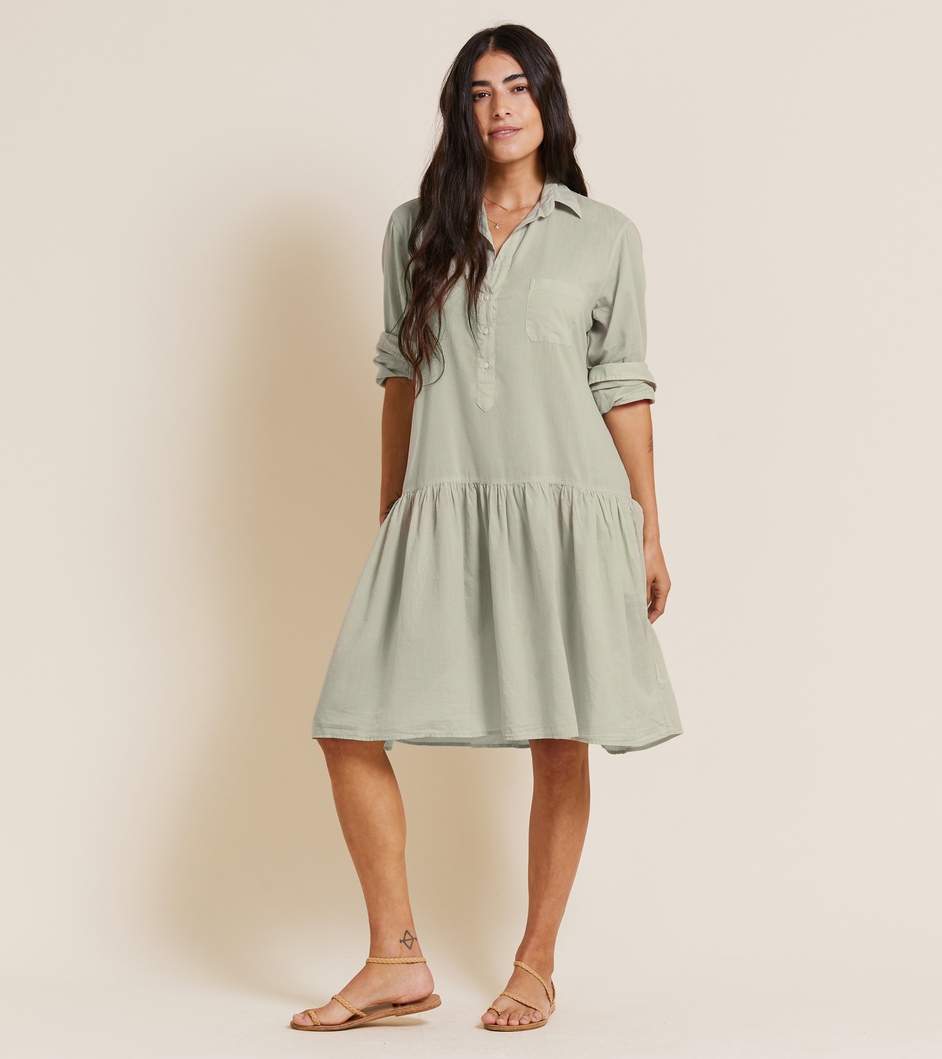 The Changemaker Dress Willow, Tissue Cotton Final Sale view 2