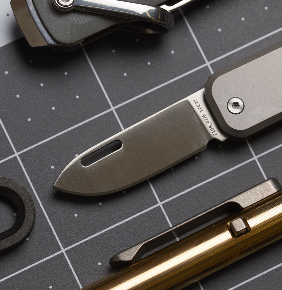 The Elko 1.74” Sandvik 12C27 Steel Blade