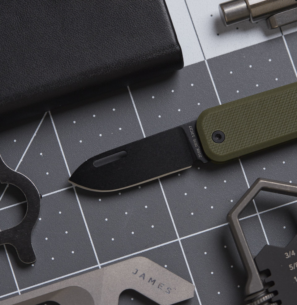 The Elko 1.74” Sandvik 12C27 Steel Blade