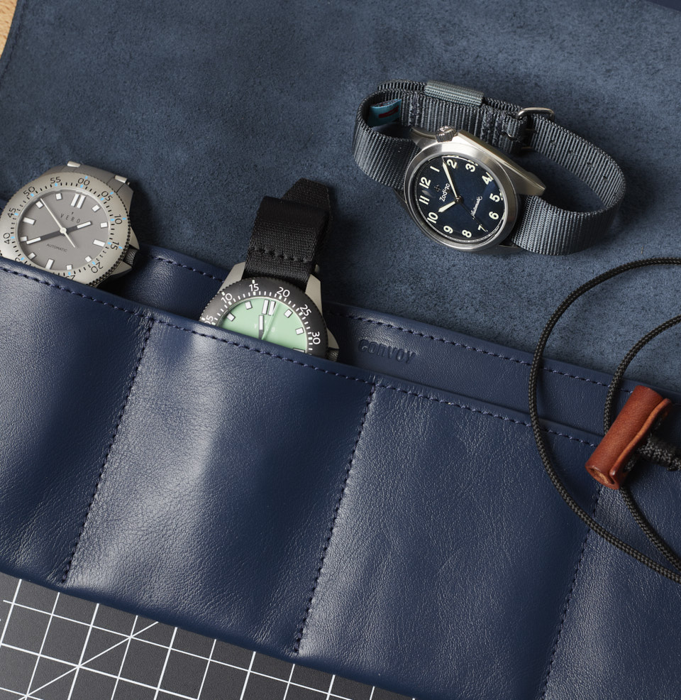 Nappa Leather Watch Roll Meticulously Crafted