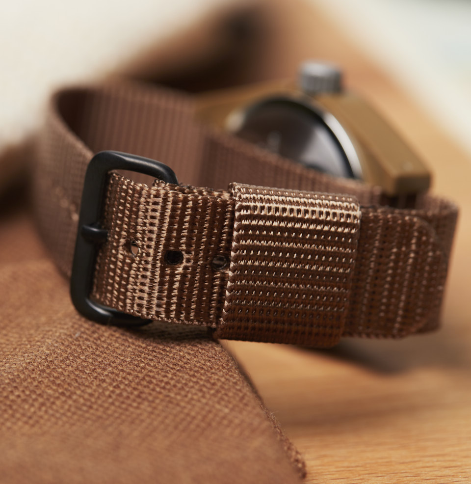 General Purpose Quartz SINGLE PIECE BALLISTIC NYLON STRAP