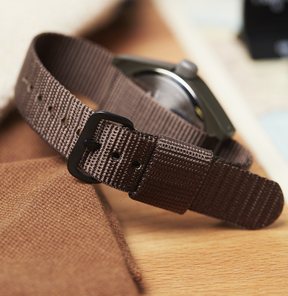 General Purpose Quartz SINGLE PIECE BALLISTIC NYLON STRAP