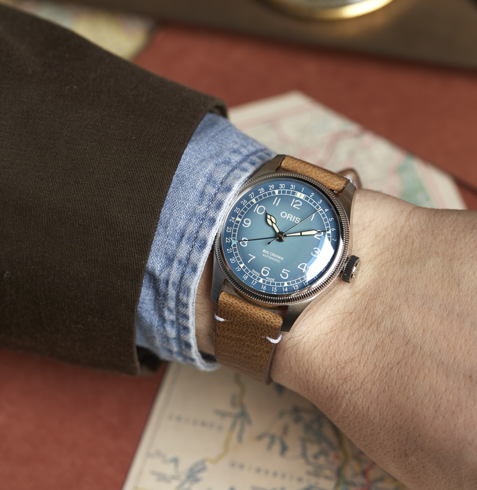 Big Crown X Cervo Volante 38mm on a 7