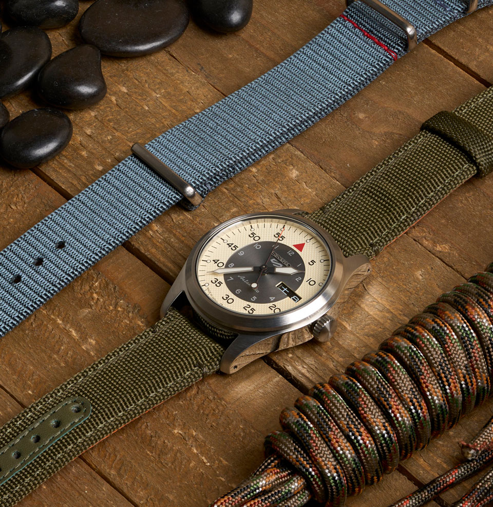 Worn & Wound 10th Anniversary Limited Edition Rugged Green Nylon Strap