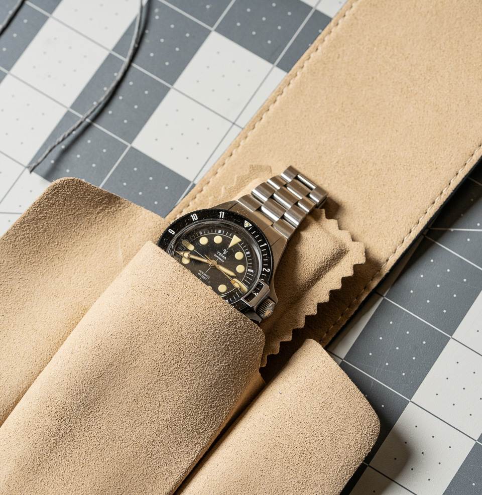 Leather Service Watch Pouch (2026) Bracelet Pillow Included