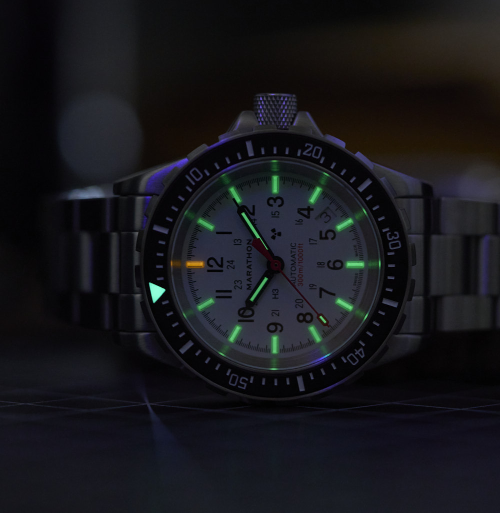 Large Diver's Automatic (GSAR Auto) TRITIUM GAS TUBES FOR ALWAYS-ON LUME