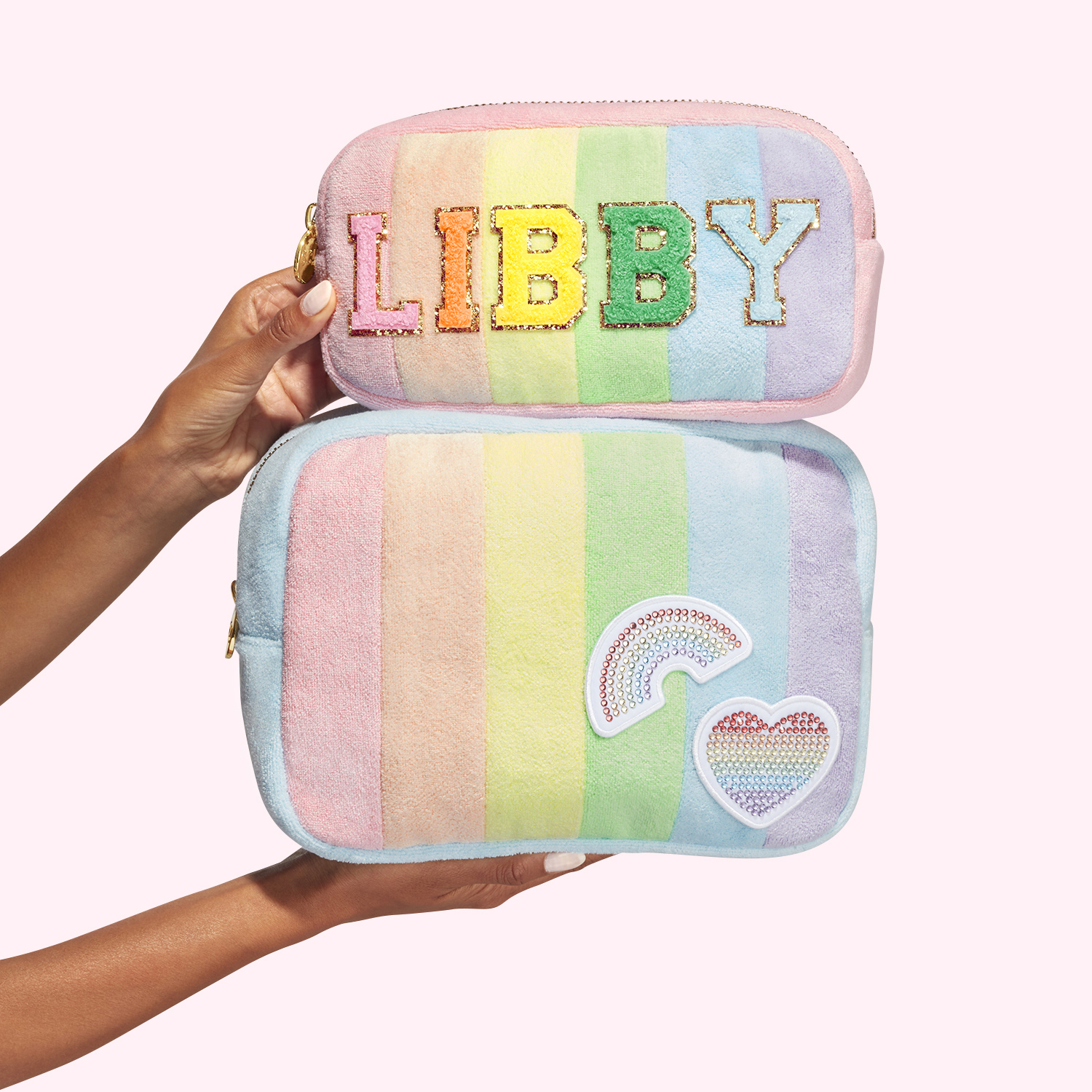 Rainbow Terry Large Pouch Customizable Stoney Clover Lan