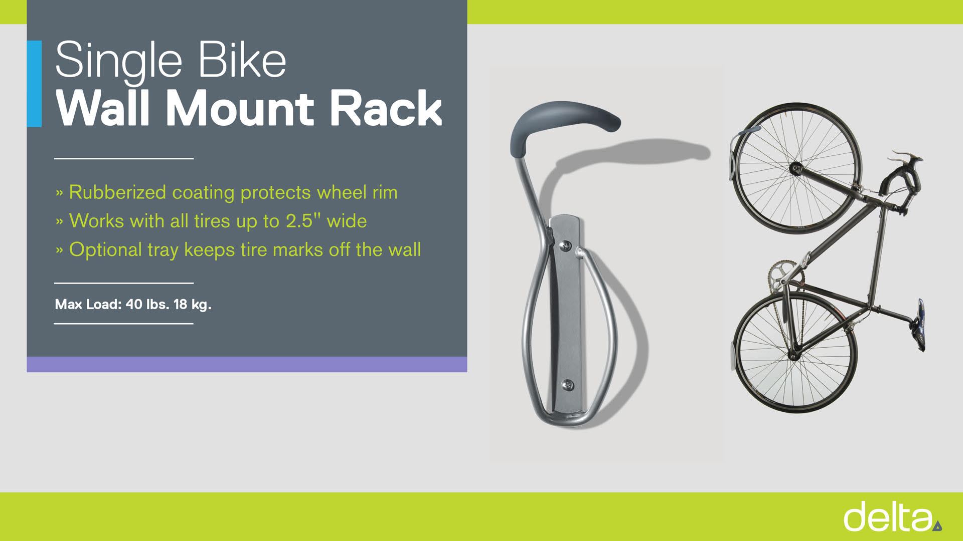 Single Bike Wall Mount Rack instructions