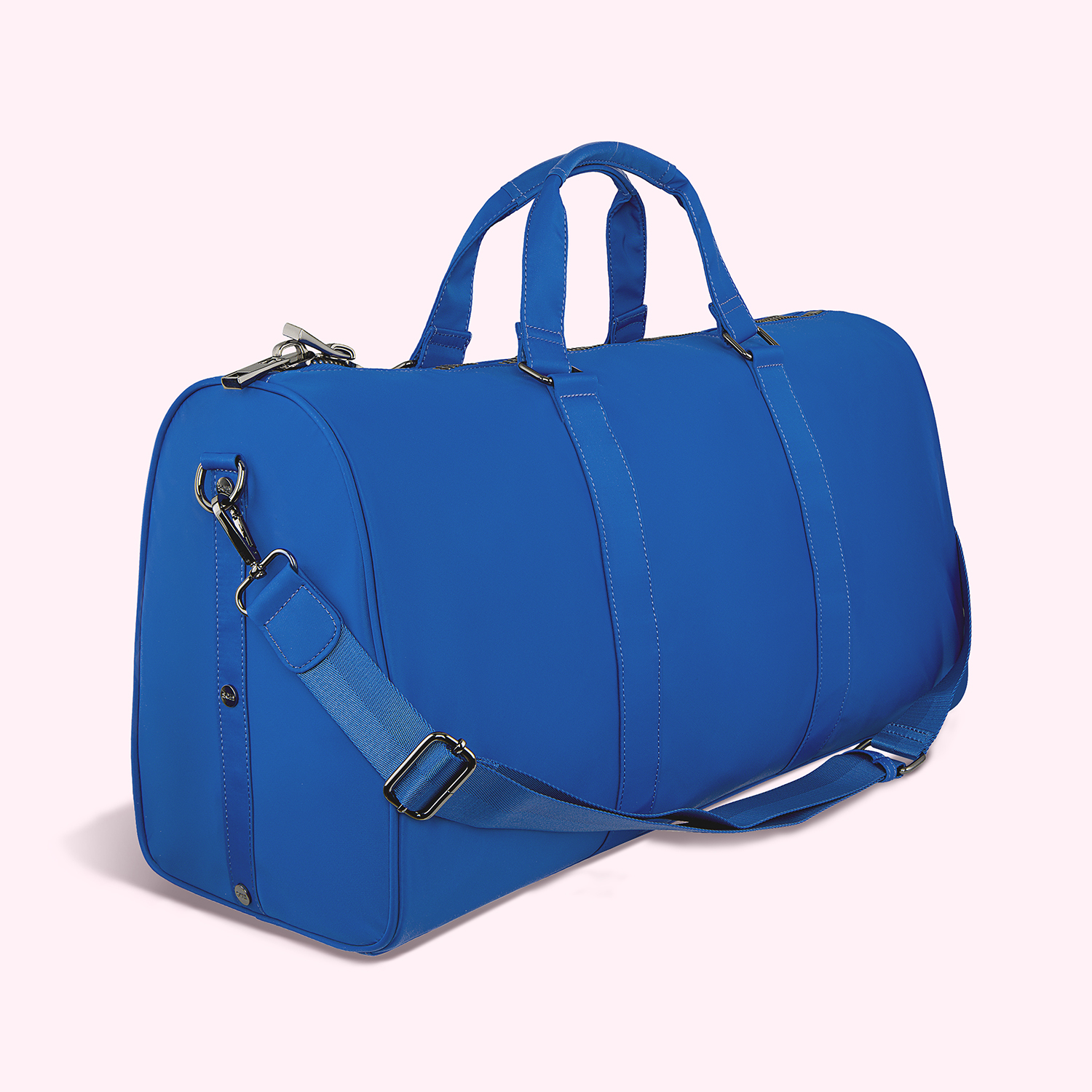 Burberry Ltd Ed Blue Alligator Travel Weekend Large Duffle Bag at
