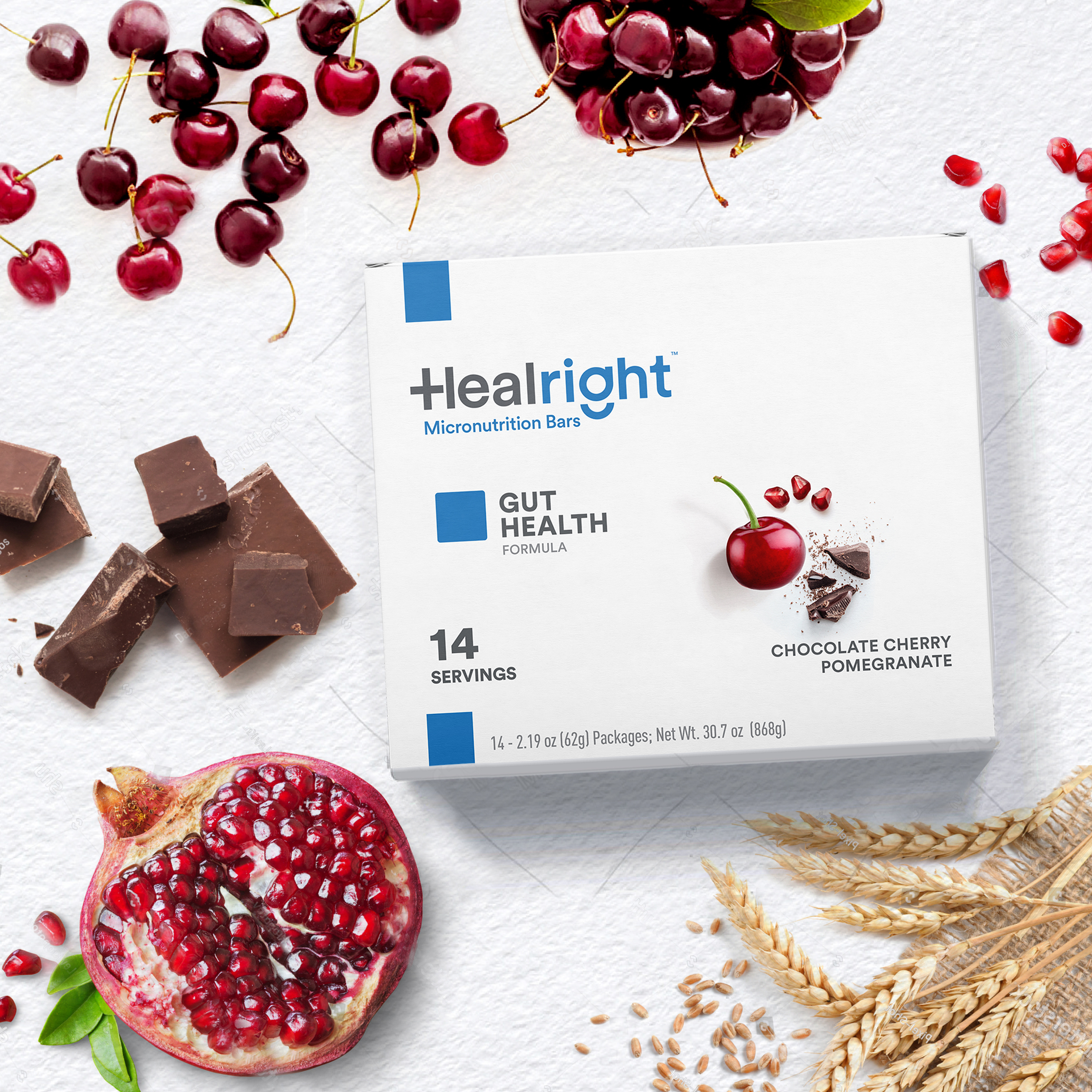 Healright Gut Health Daily with Chocolate Cherry Pomegranate flavor
