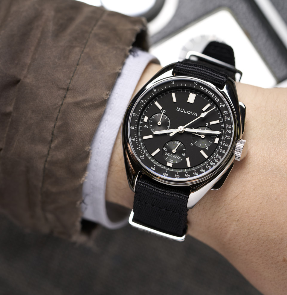 Lunar Pilot 45mm 45mm on a 7” Wrist