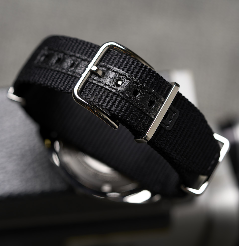 Lunar Pilot 45mm Black Nylon Strap