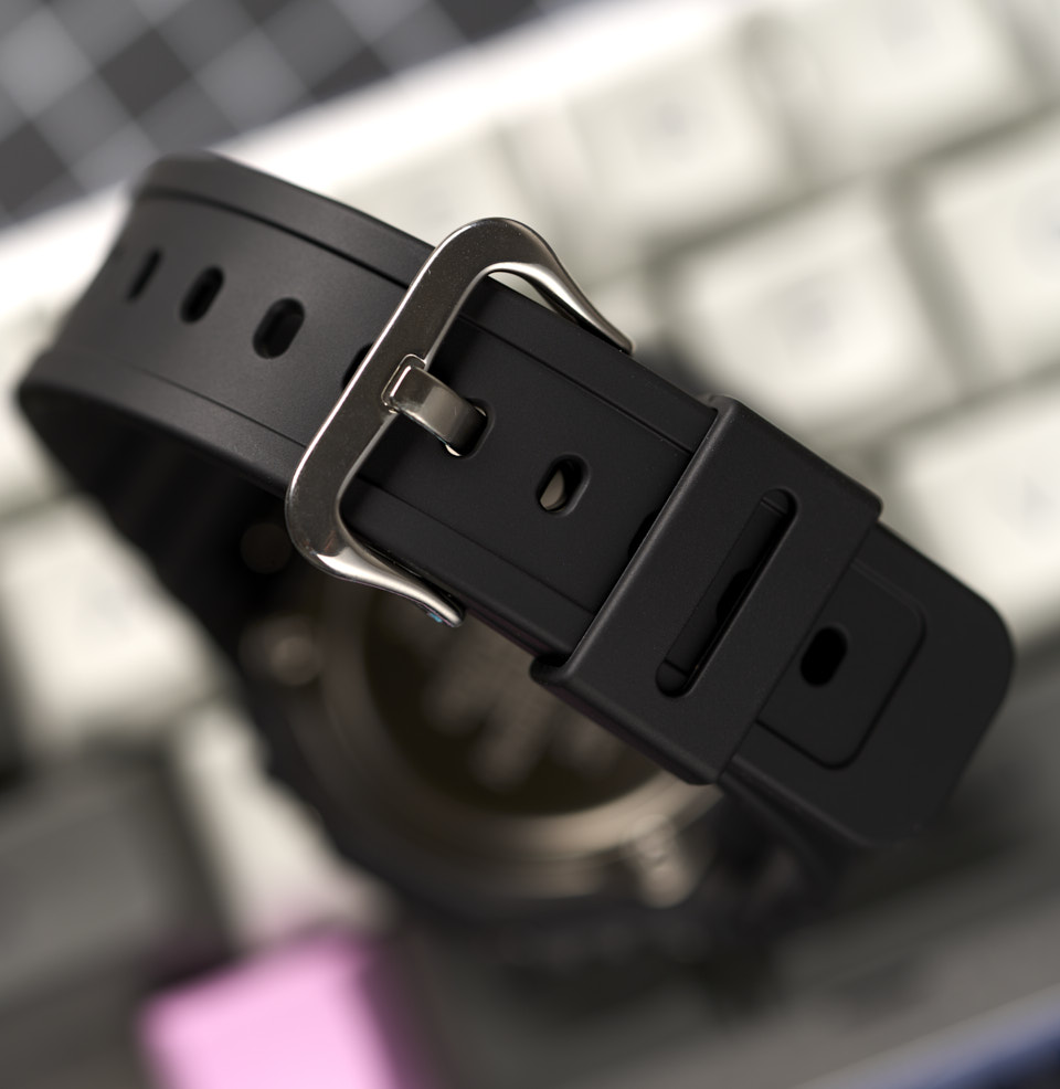 GA2100 Black BAND WITH STEEL BUCKLE