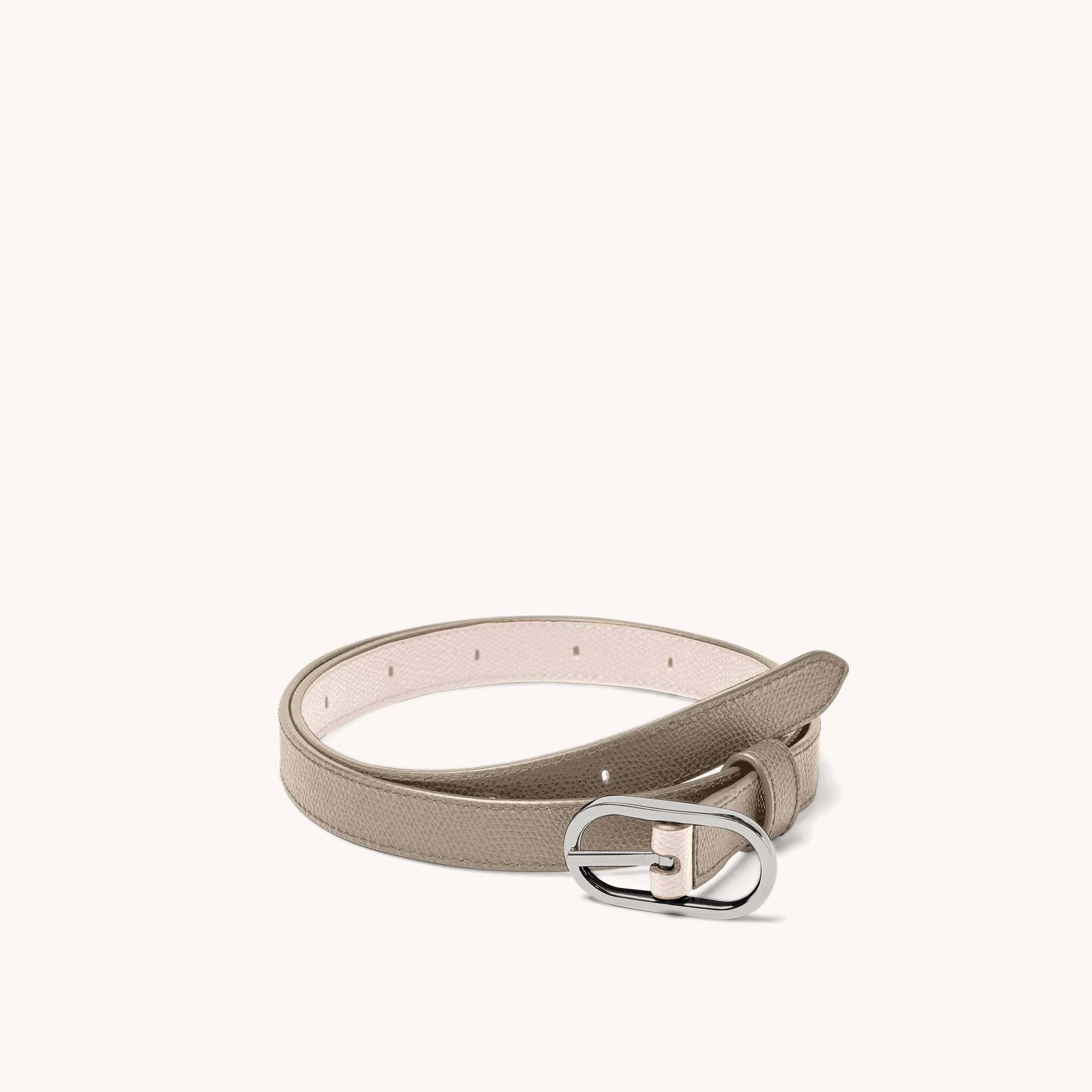 Reversible Shoulder Strap Colorblock Sand/Blush with Silver Hardware in Two Loops