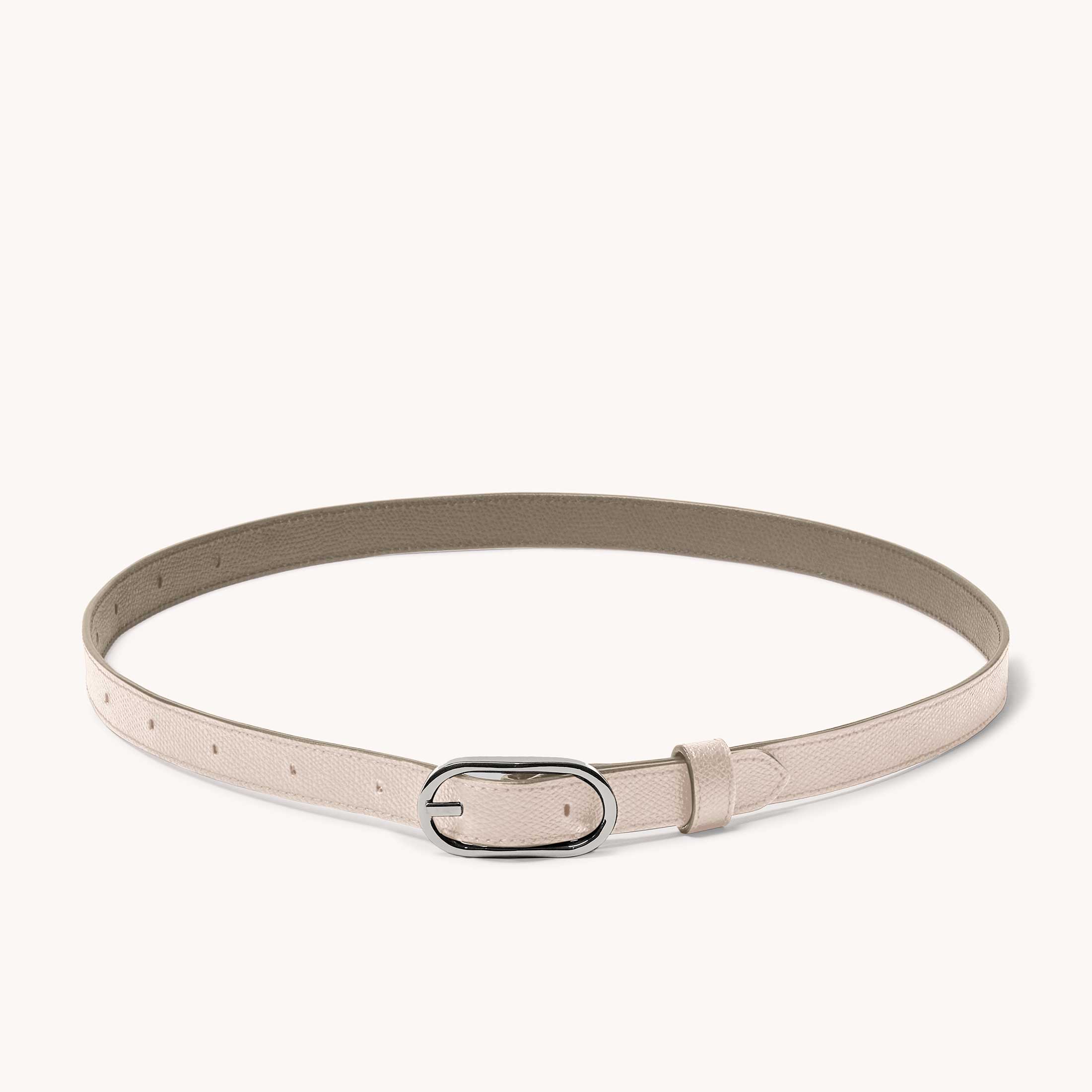 Reversible Shoulder Strap Colorblock Blush/Sand with Silver Hardware in a Loop
