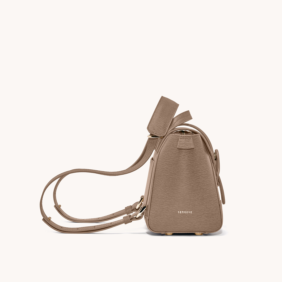 Mini Maestra Bag Mimosa Latte with Gold Hardware Side