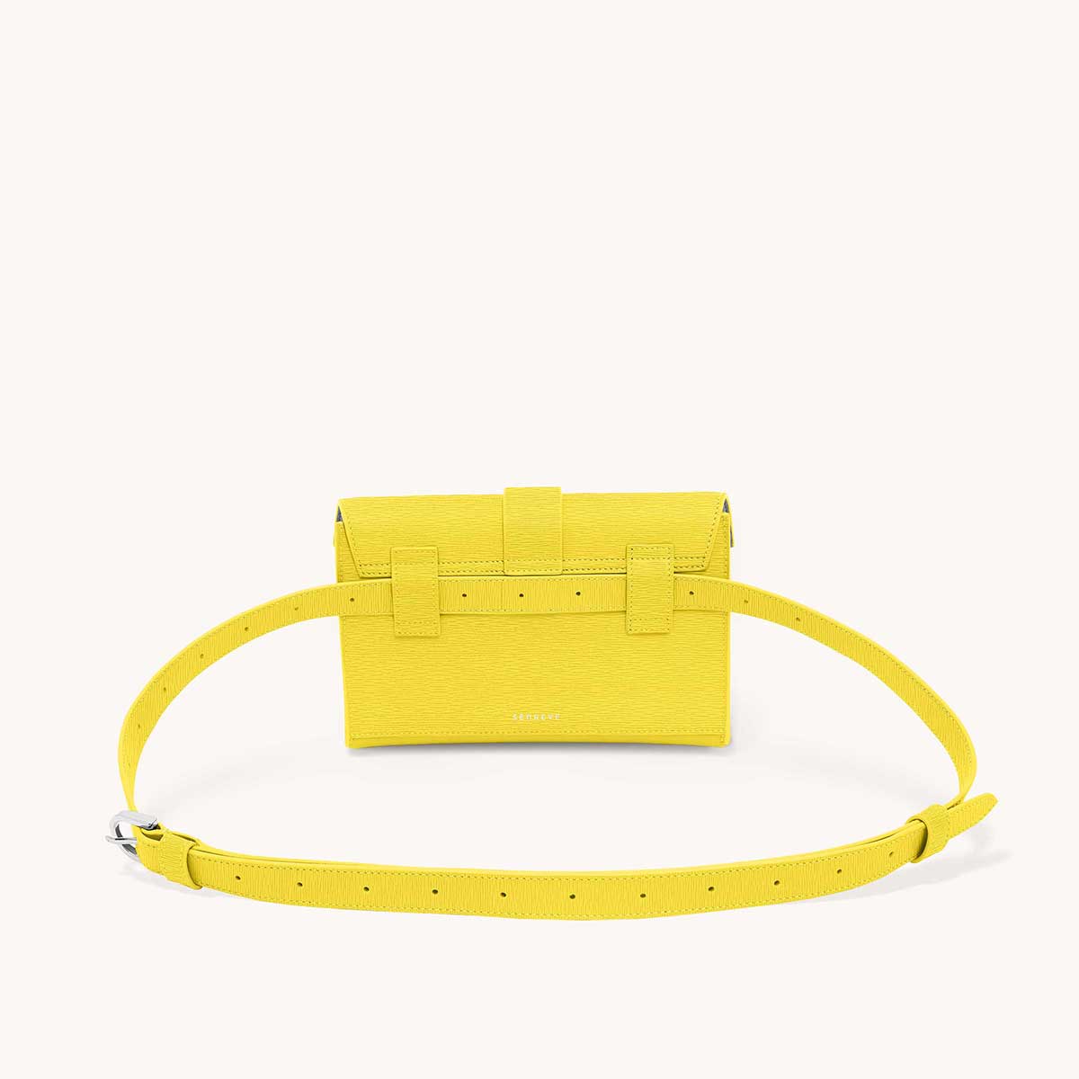 aria belt bag mimosa lemon back view