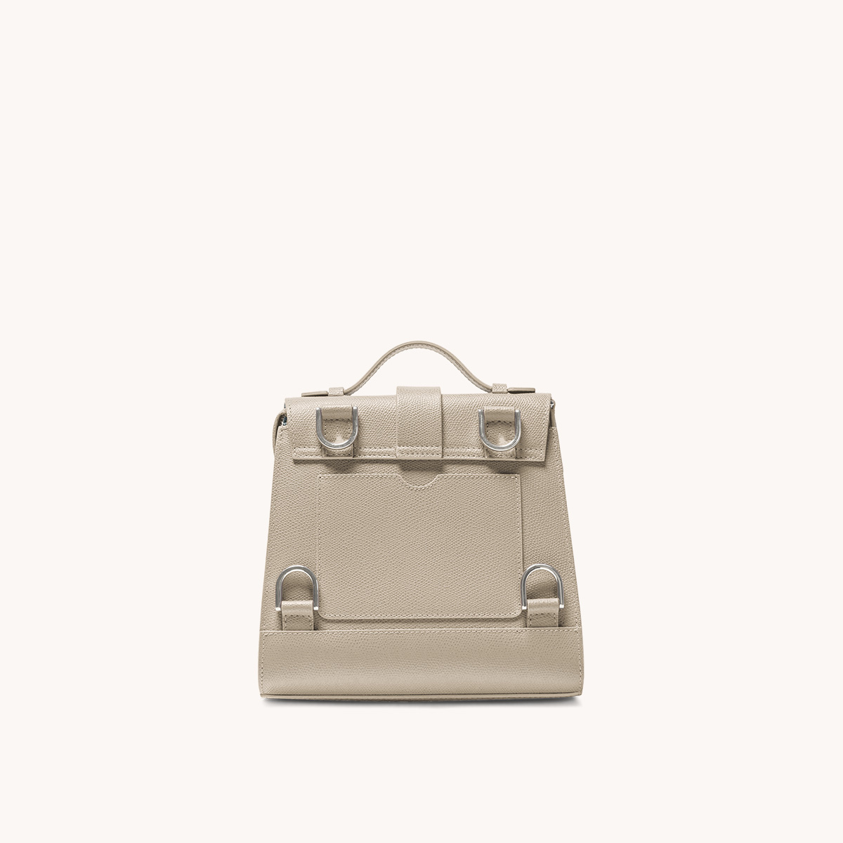 alunna bag pebbled sand back view no straps