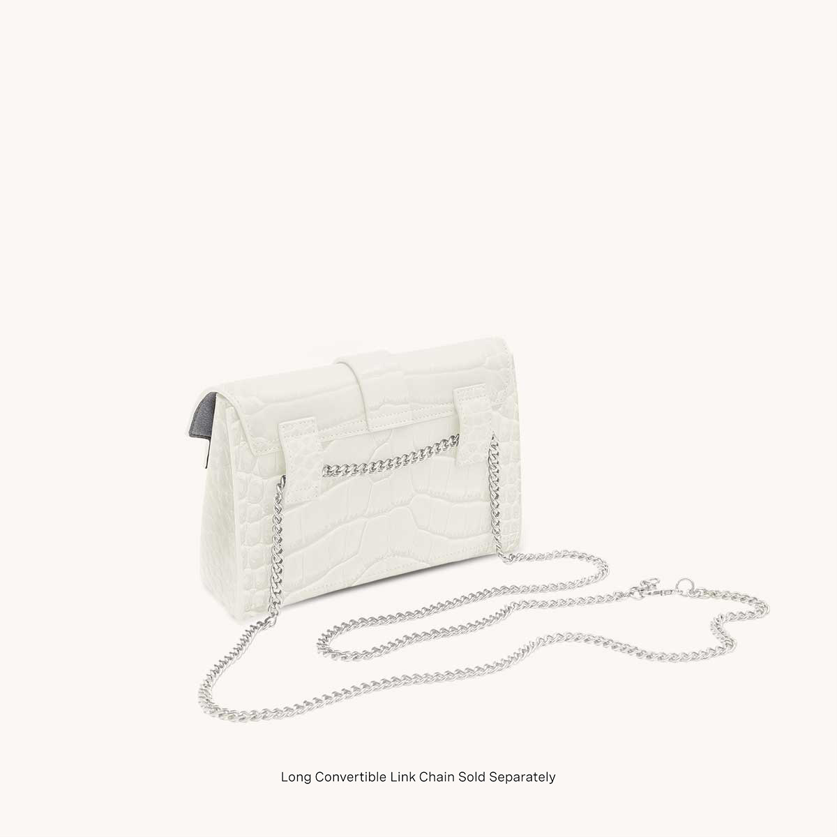 aria belt bag dragon cream back view with chain