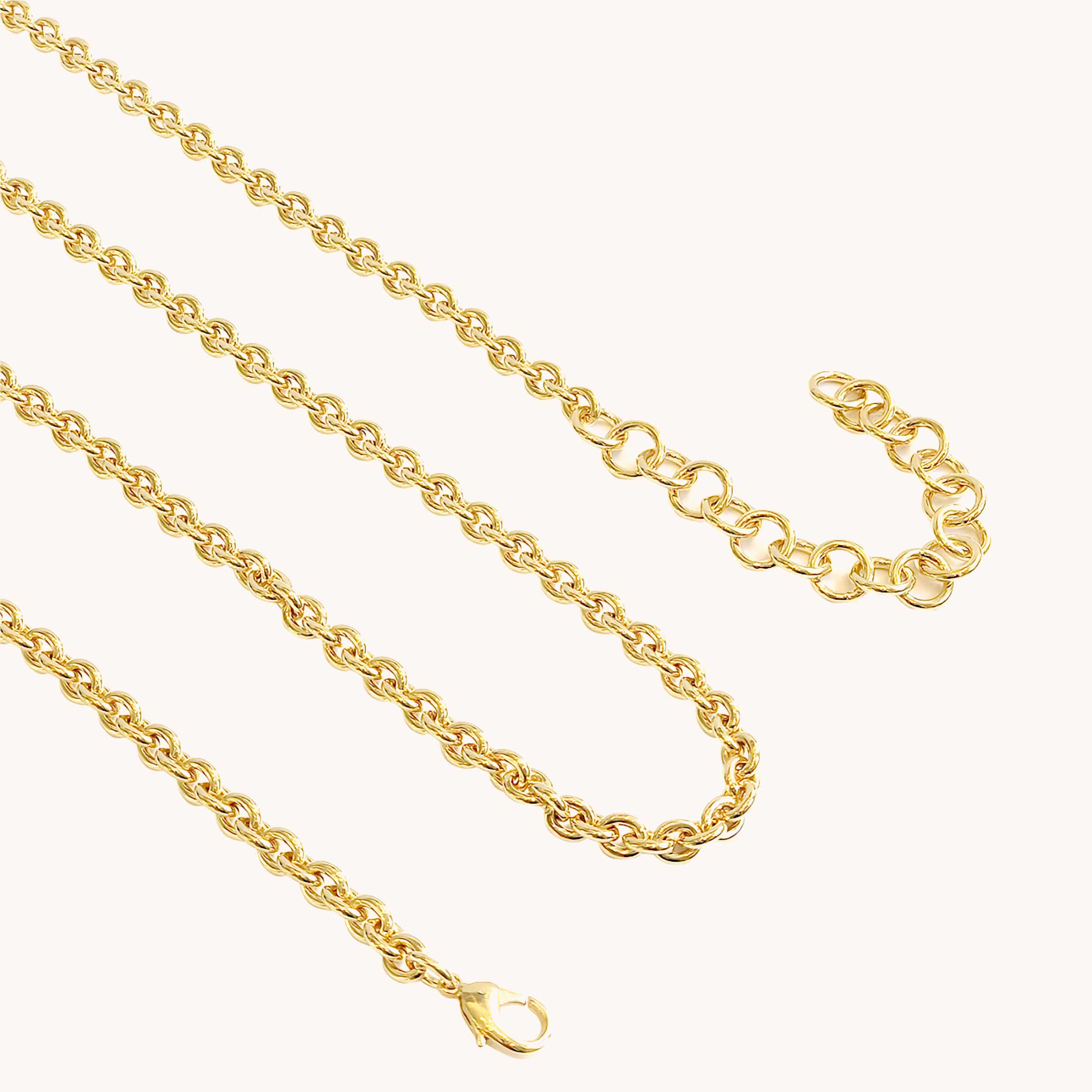 Long Convertible Link Chain | Plated Brass 2 main