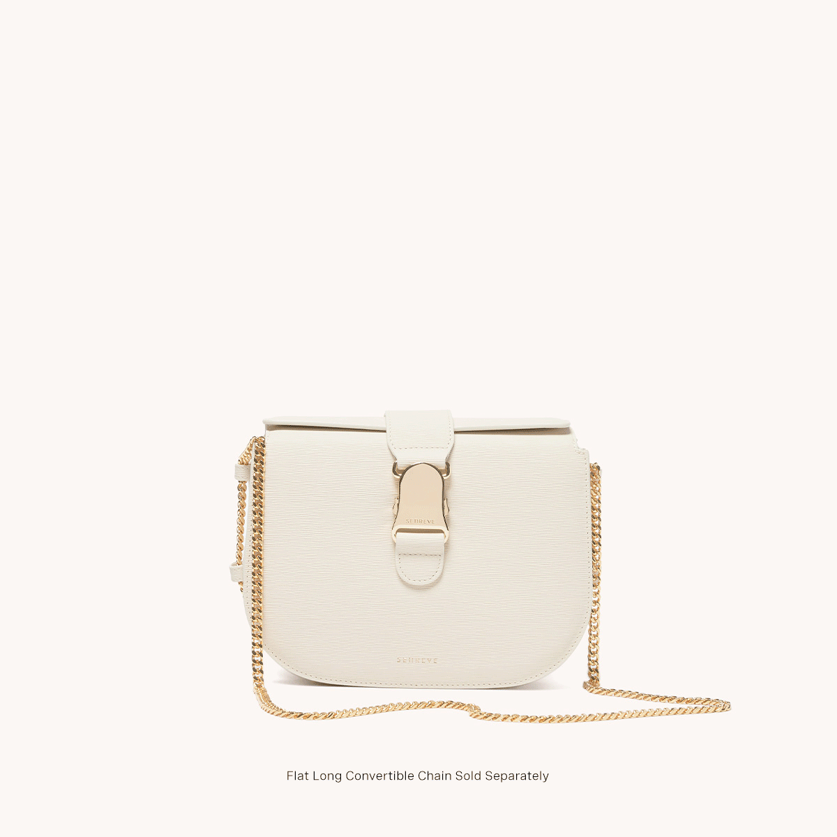 cadence crossbody vegan terra tundra front view with gold chain
