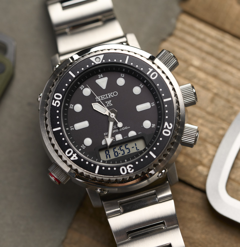 Prospex Ana-Digi Solar Diver Bold Ana-digi dial