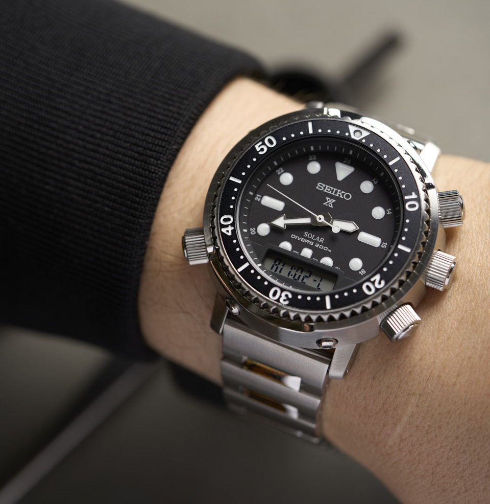 Prospex Ana-Digi Solar Diver 46.9mm on a 7” Wrist