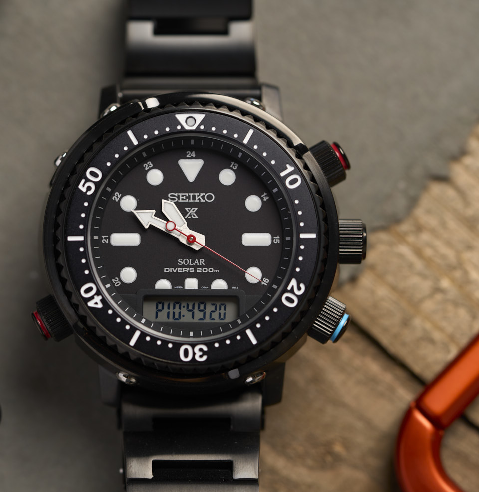 Prospex Ana-Digi Solar Diver Bold Ana-digi dial