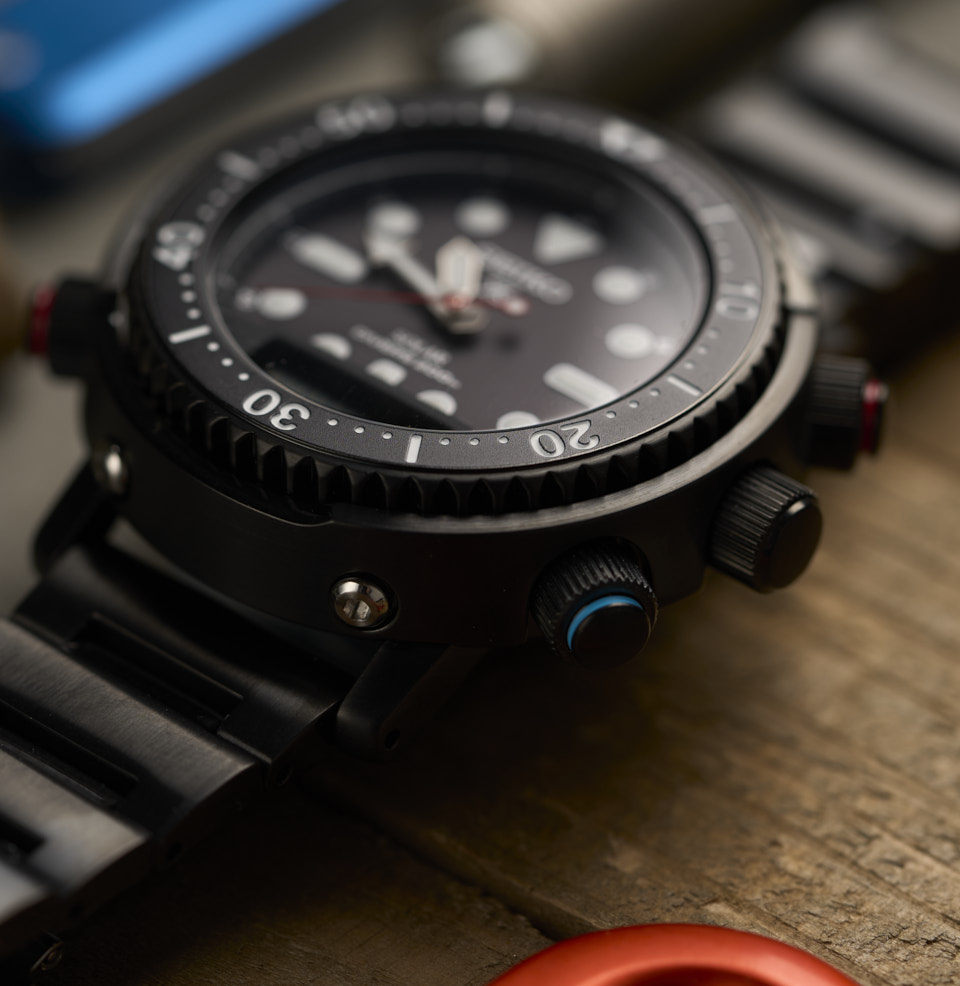 Prospex Ana-Digi Solar Diver Shrouded Case Design