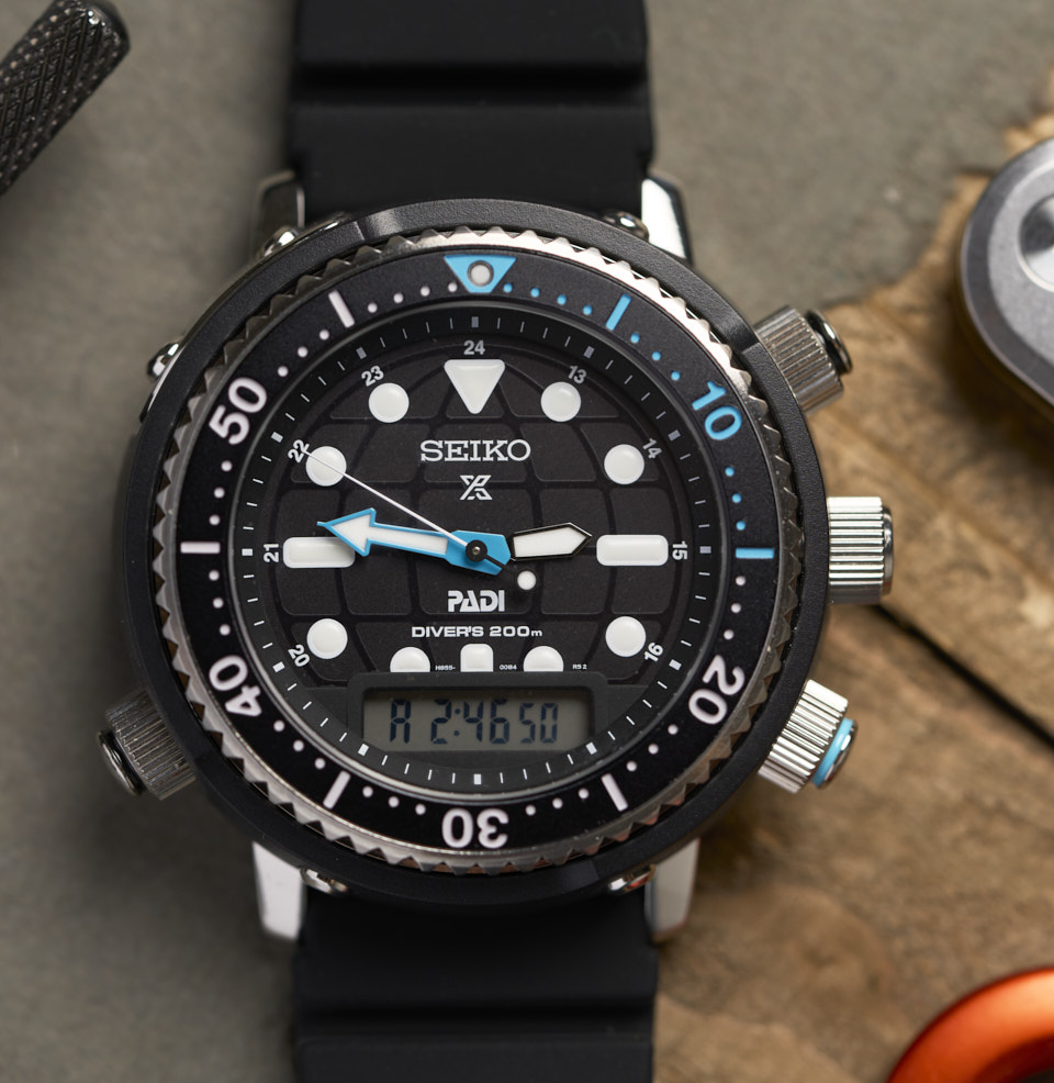 Prospex Ana-Digi Solar Diver Bold Ana-digi dial