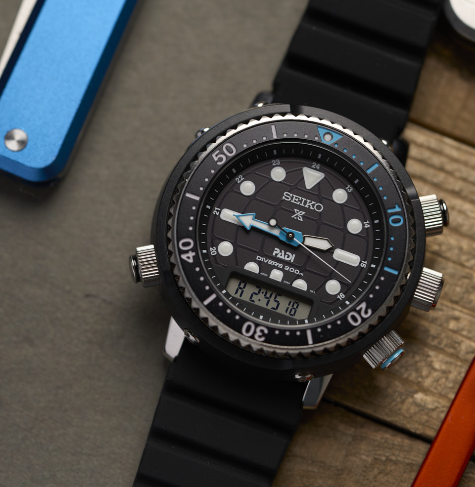 Prospex Ana-Digi Solar Diver A Solar Diver with a Hybrid Dial