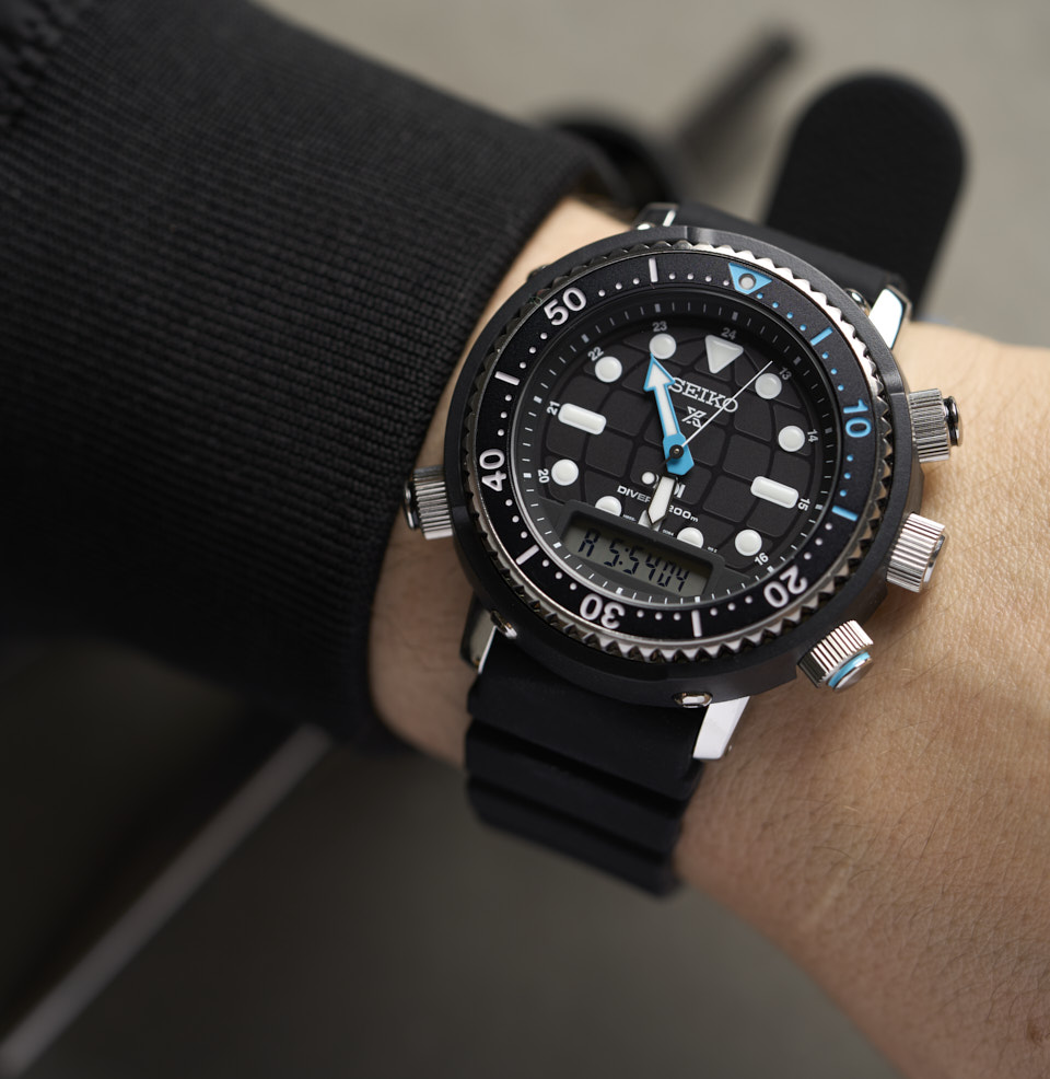 Prospex Ana-Digi Solar Diver 46.9mm on a 7” Wrist