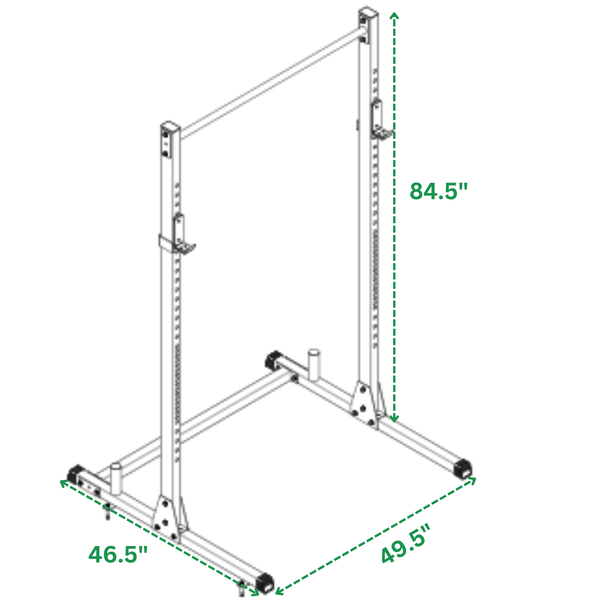 Squat Rack with Pullup Bar – Fringe Sport