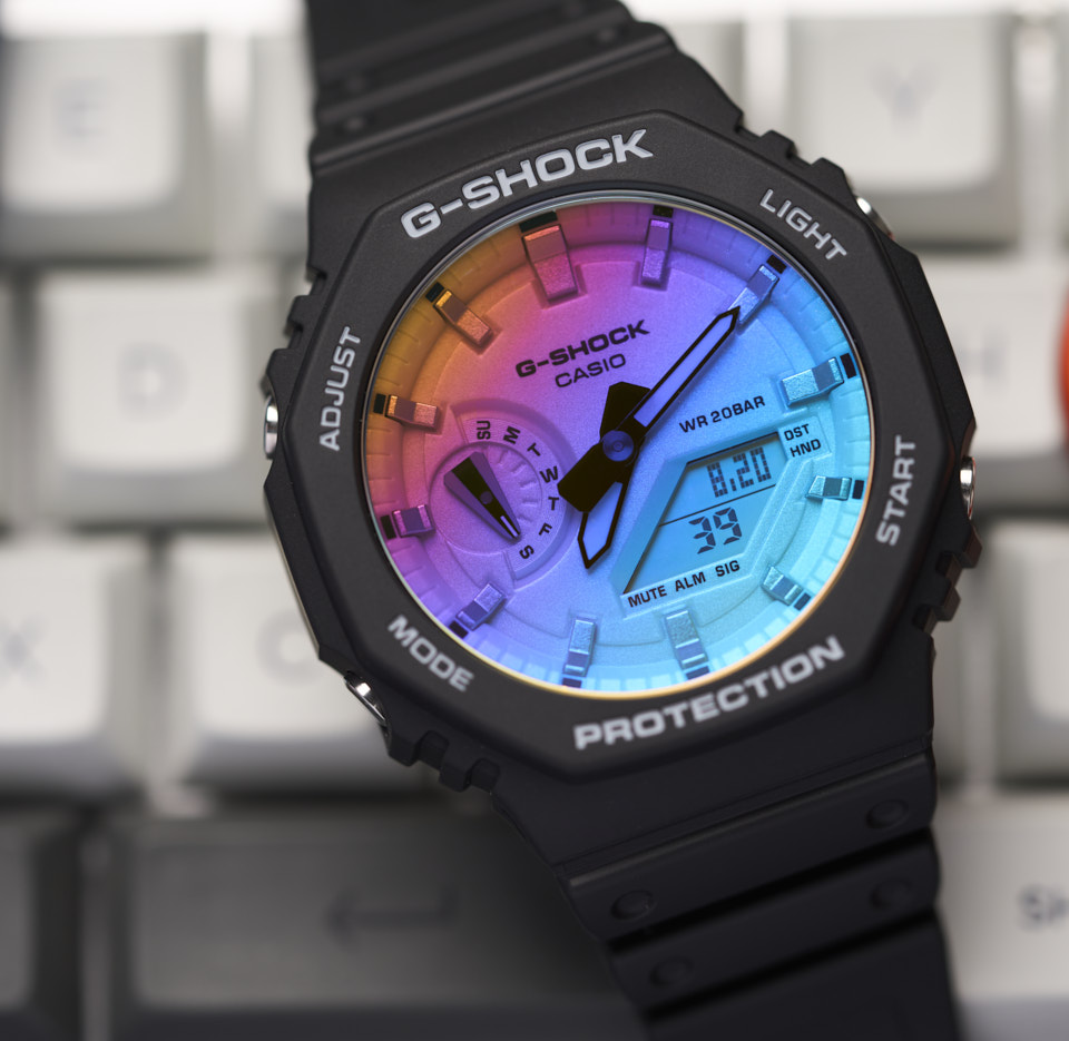 GA2100 An Octagonal black case with a new detail
