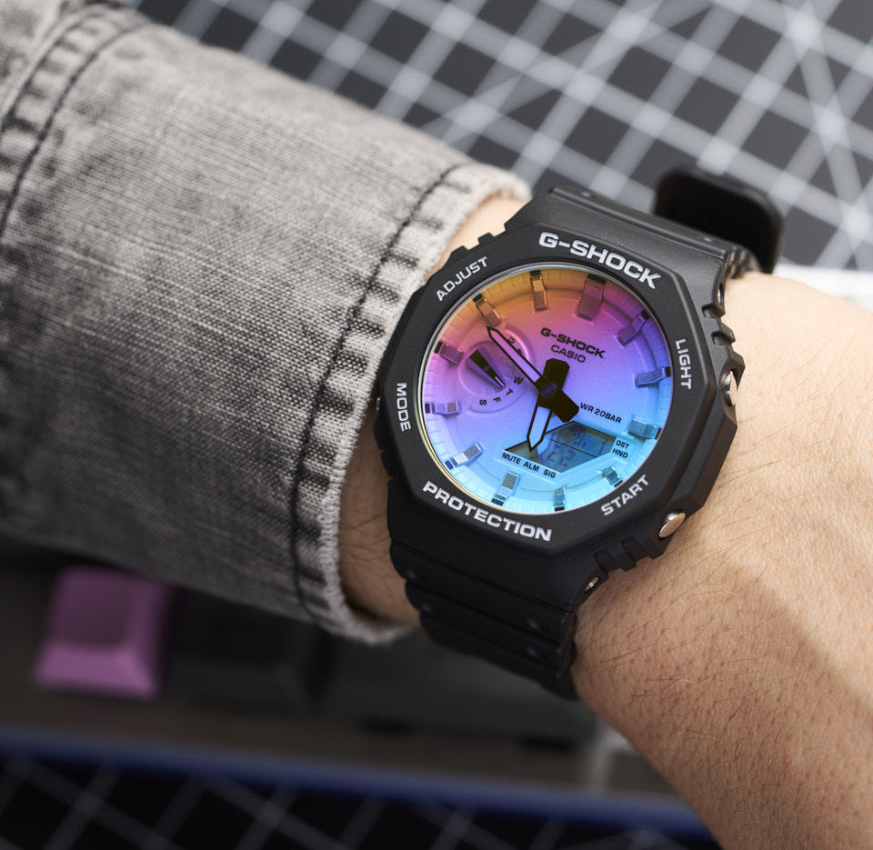 GA2100 45.4mm on a 7” wrist