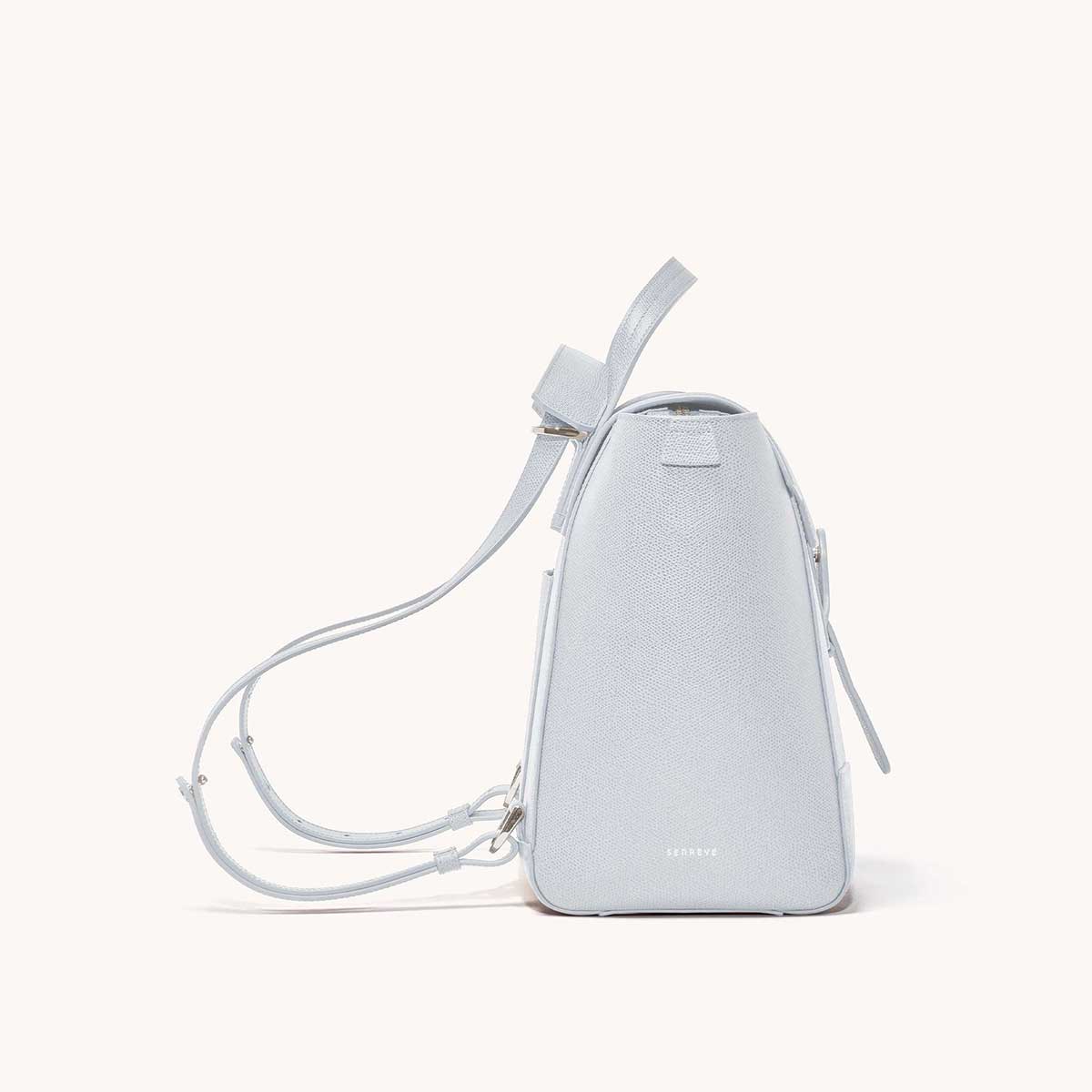 Maestra Bag Pebbled Ice with Silver Hardware Side View