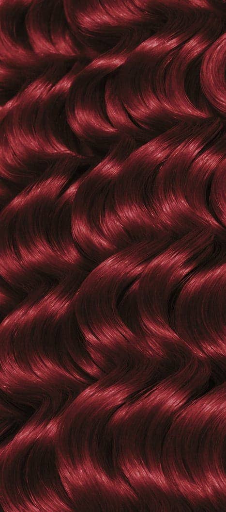 Two bottles and packaging for All About Curls Permanent Color in shade 5R Red-y To Roll.