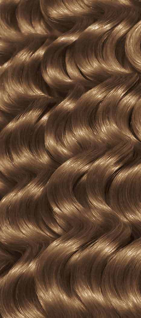 Two bottles and packaging for All About Curls Permanent Color in shade 7N Taupe Twist.