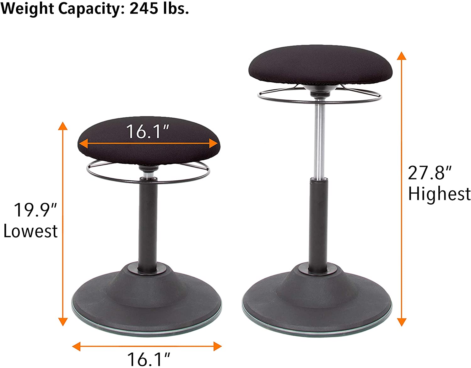 Active Motion Wobble Stool Ergonomic Desk Chair by Stand Steady