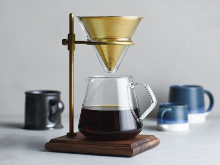KINTO SCS-S02 BREWER STAND SET (4-CUP) (600ML/20OZ) GOLD THUMBNAIL 4