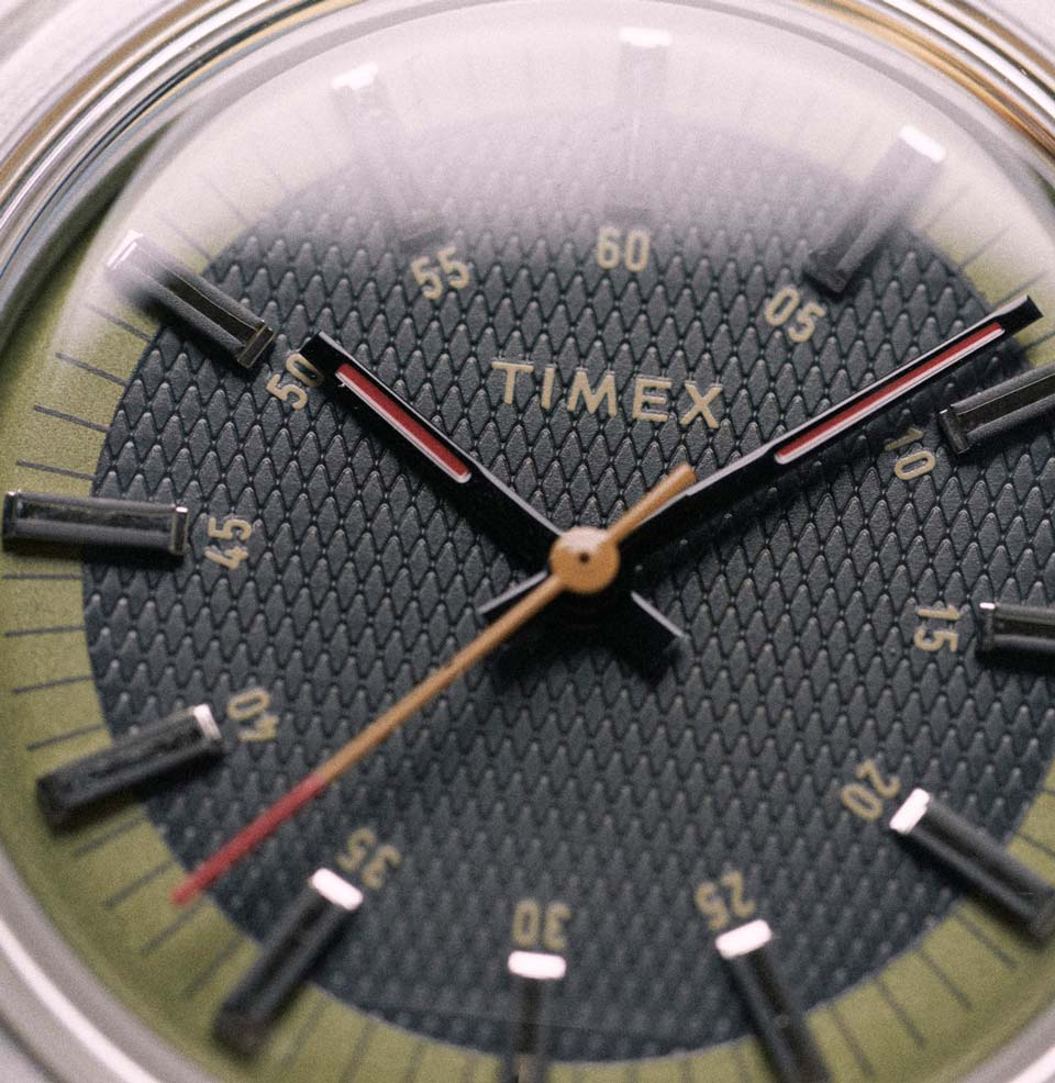 Timex x Worn & Wound WW75 Limited Edition Gorgeous textured dial