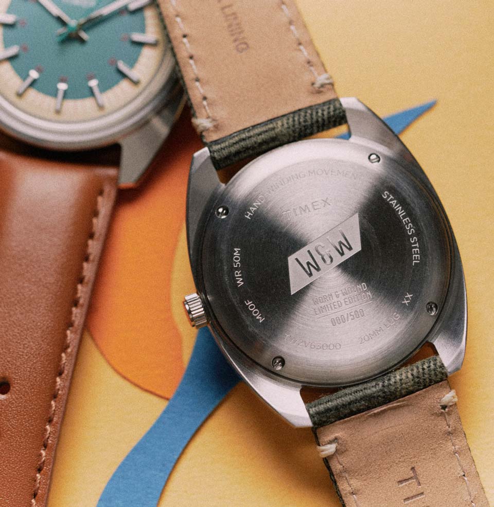Timex x Worn & Wound WW75 Limited Edition Numbered Case back