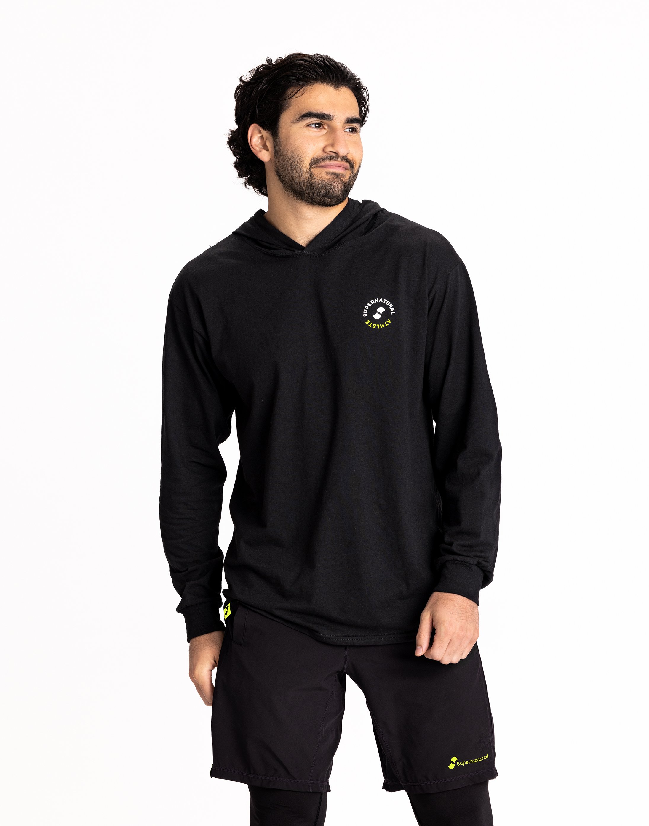 Supernatural Hooded Runner Black