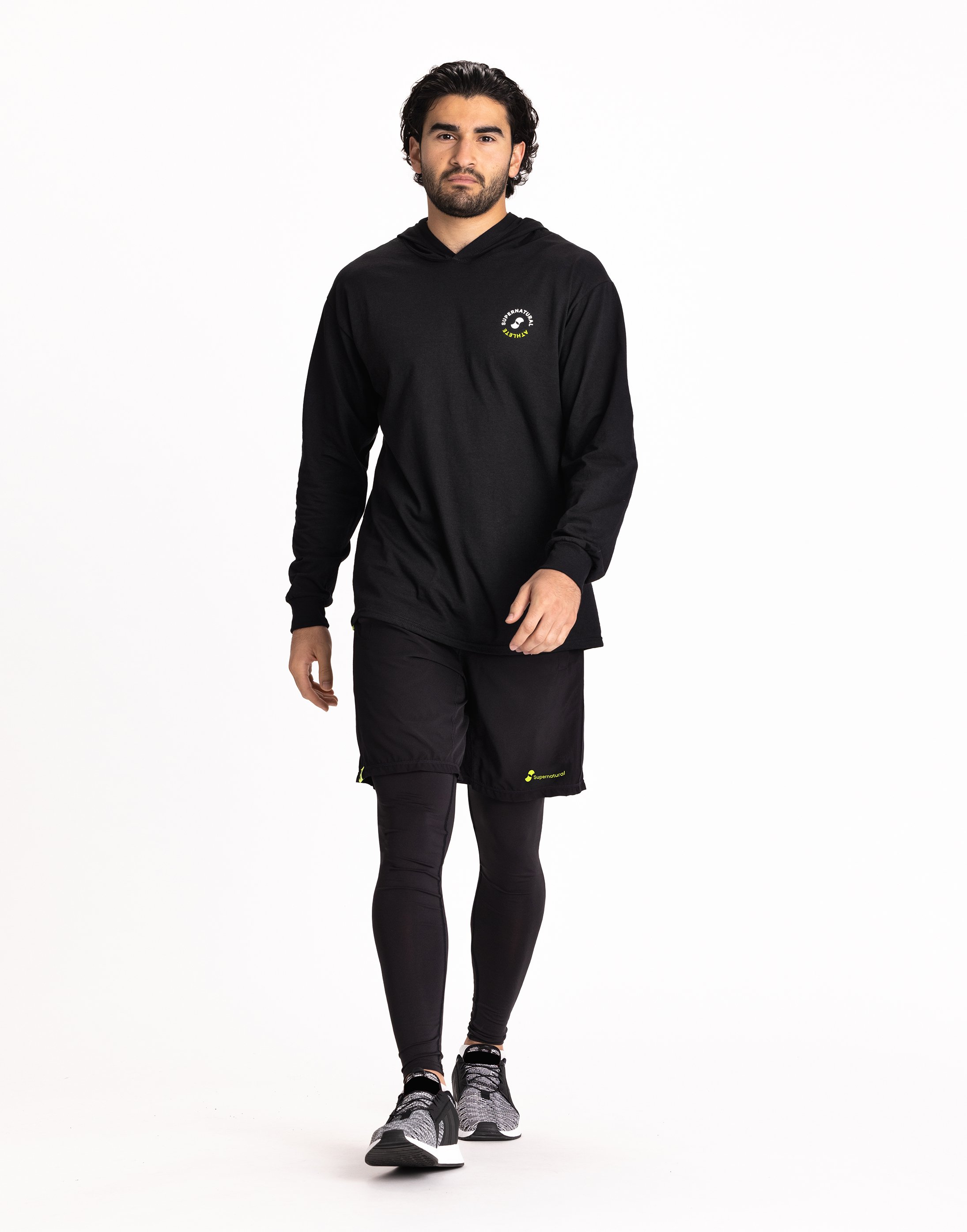 Supernatural Hooded Runner Black