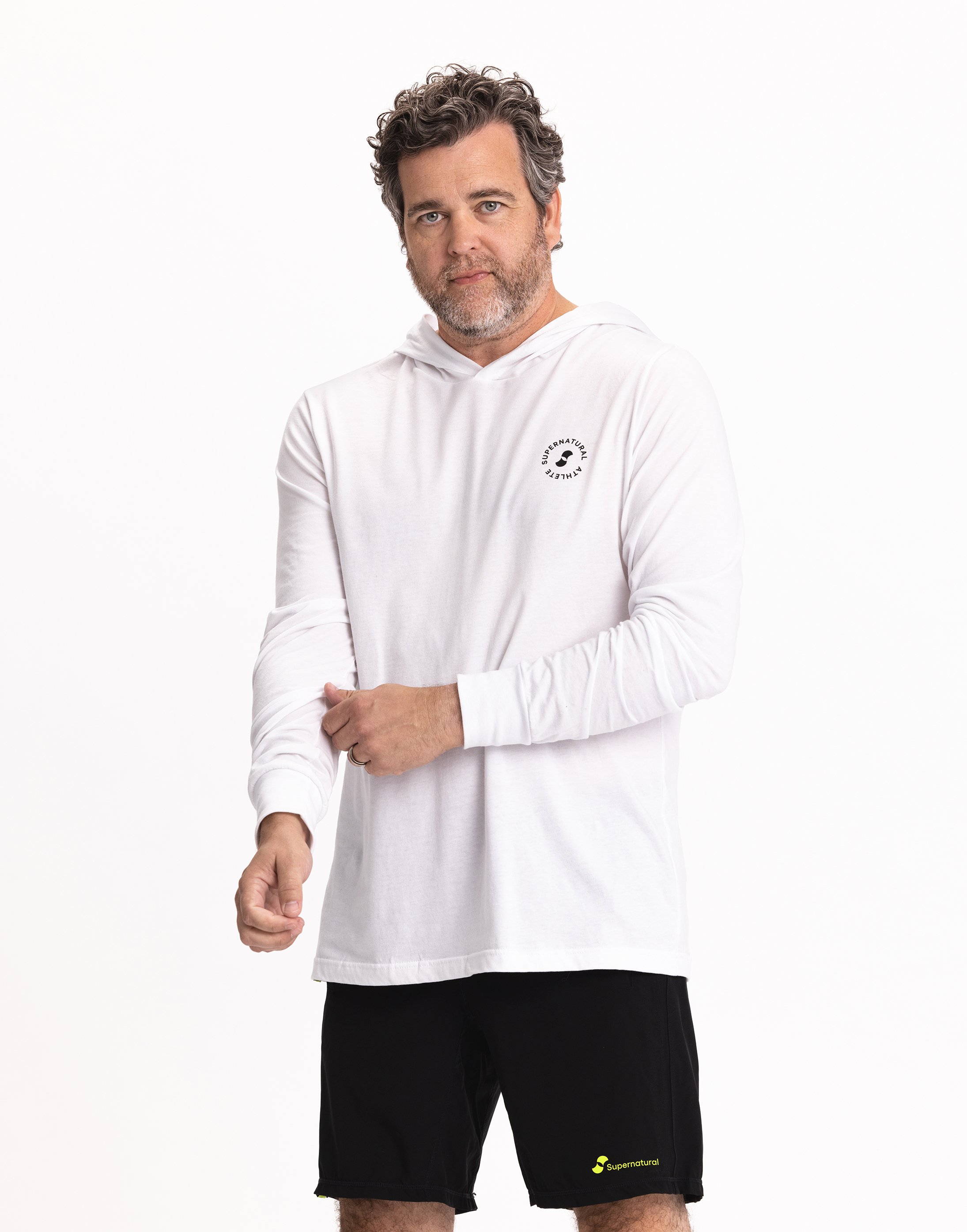 Supernatural Hooded Runner White