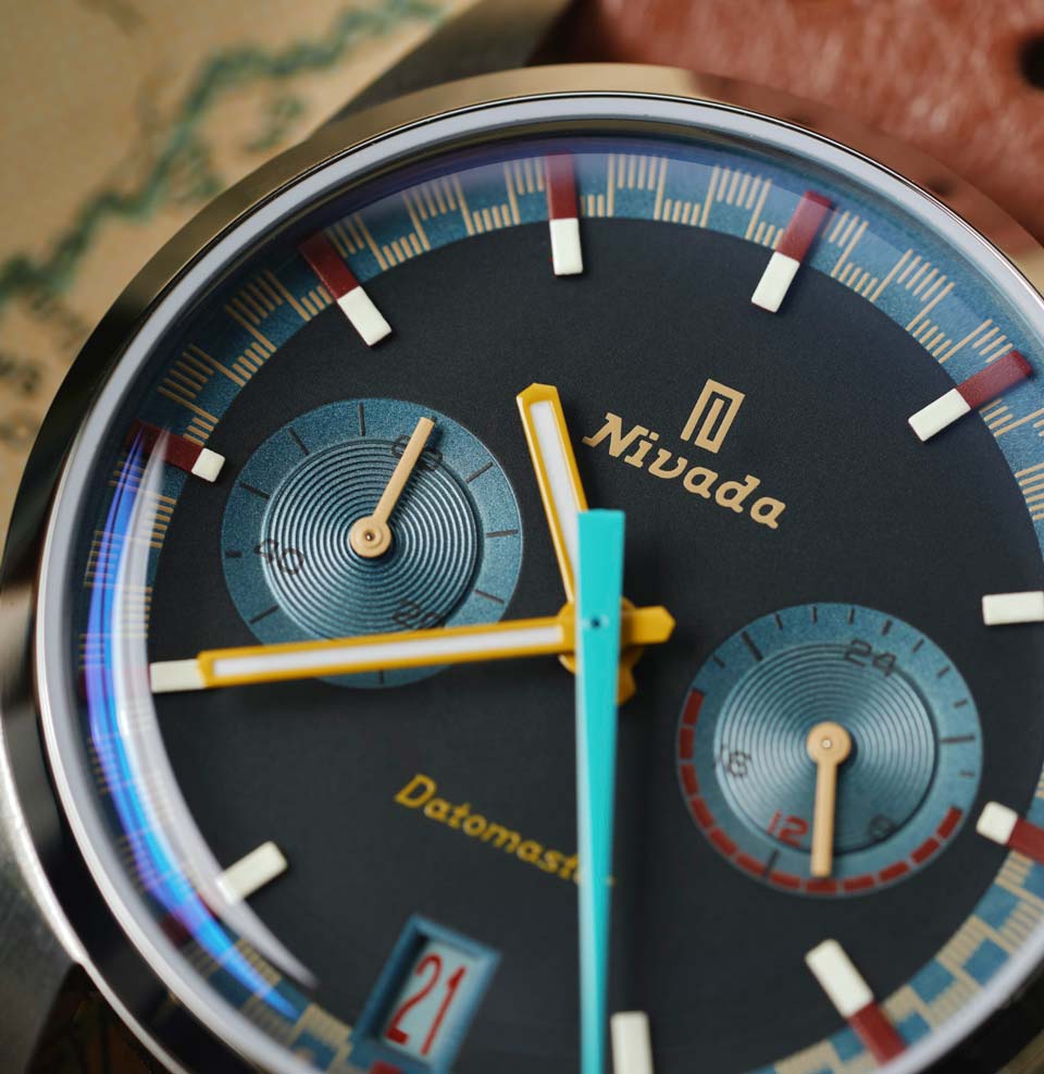 Nivada Grenchen x Worn & Wound Datomaster VK64 Racing-dial Layout